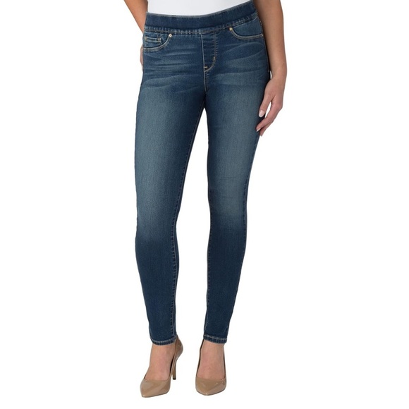 Levis Denim Pull up Jeans Comfy Elastic Stretch Size 27 x 28 Legging - Picture 13 of 13